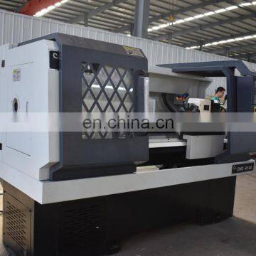 Small Low Cost 2 Axis Cnc Controller Lathe Machine for Sale photo-5