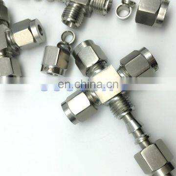 High quality quick coupler O.D 3/8'' inch hard tube stainless steel 304 four way X type Connector fittings for brewing
