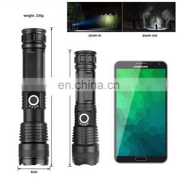 High Quality Flashlight Tactical XHP50 Emergency Torch Light Led Flashlight Self Defense Hunt Flashlight photo-3