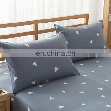 2020 Wholesale Cheap Designed Protective Bed Cover Sheet Polyester Aloe Cotton Hotel Solid Color Fitted Sheet Highgrade photo-3