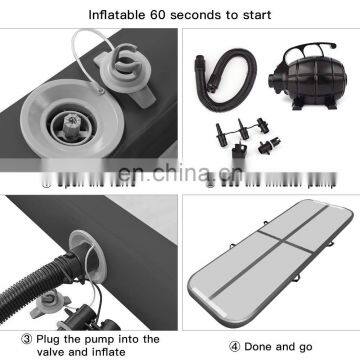 Black Airtrack 4m Gym Used 4x2x0.2m Air Track Gymnastics Tumbling Mat With Free Pump photo-4