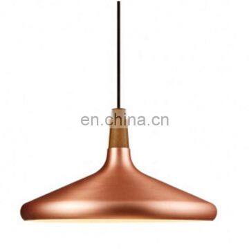 Modern Nordic Industrial Style Wood Top Aluminum Cooper Led Bar Light Sconce Pendant Lamp photo-3