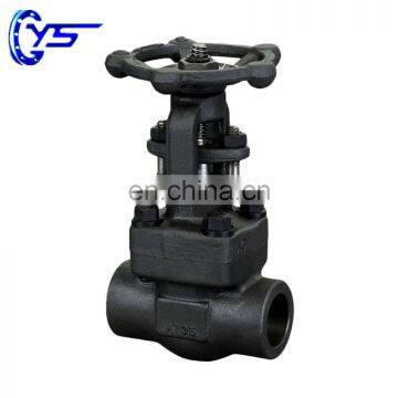 High Pressure Forged Steel Straight Flow Welded PN64 PN100 Gate Valve With Hand Wheel