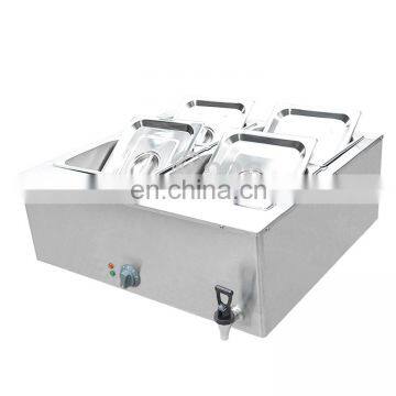 CE Approved 4 Pots Countertop Food Warmer Commercial Wet Catering Bain Marie photo-3