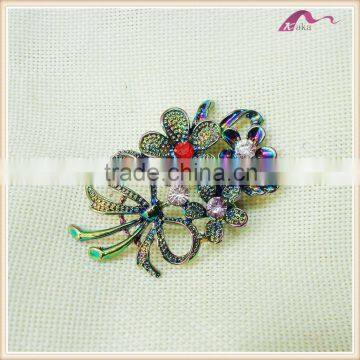 Magnetic Colorful Crystal Bouquet Brooch For Women