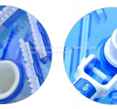 Deluxe Trianguar Transparent Weighted Vac Head Pool Cleaning Vacuum Head Brush Accessories photo-3