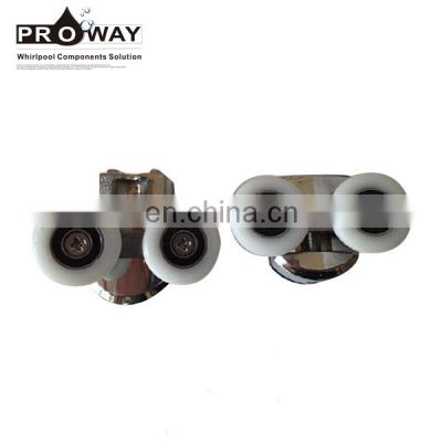 Plastic Shower Glass Door Component Hanging Sliding Door Wheels