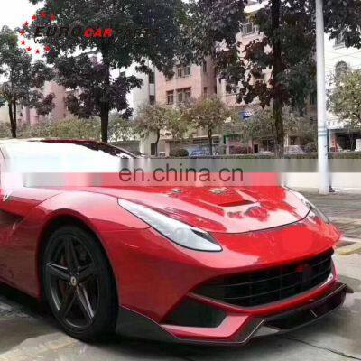 Высококачественный набор из углепластика F12 для переднего ободка, боковых юбок и диффузора из углепластика F12