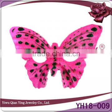 pink PVC butterfly design masquerade costume mask