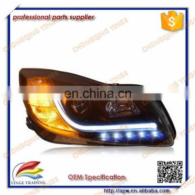 For Regal Insignia Led Strip Head Lamp With Angel Eyes