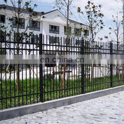 hign quality China factory PVC Coated Wrought Iron Zinc Steel picket tubular Fence Metal Fence