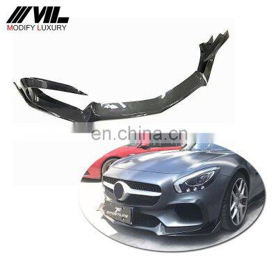 For Mercedes Benz AMG GT S Coupe 2-door Carbon Fiber Front Bumper Lip 2015 2016 2017