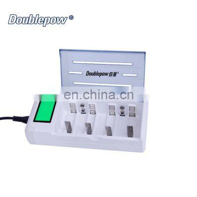 Doublepow Smart LCD Charger 4 Slots 1.2V AA AAA 9V Ni-MH NI-Cd Battery Charger for Sale
