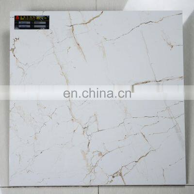 3D inkjet carrara white 600*600/800*800MM glazed polished marble design floor tiles