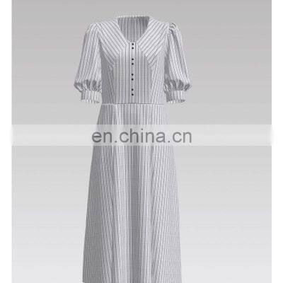 Экономичная одежде вертикальные полосы хлопковый сатин-канарейка ткань photo-2