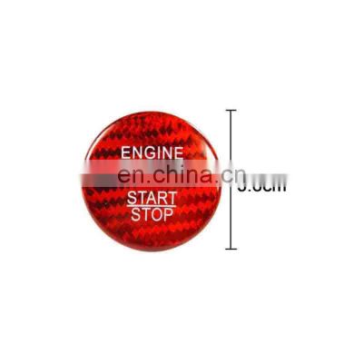 Ignition switch button red carbon fiber cover for Mercedes Benz