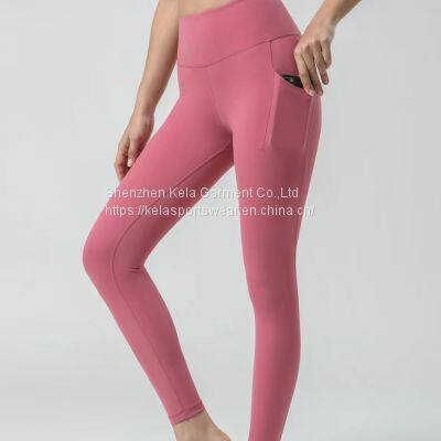 Manufacturer Custom New Women Fitness Clothing Pockets Pants Workout Activewear Tiktok Gym Pants Yoga Leggings photo-4