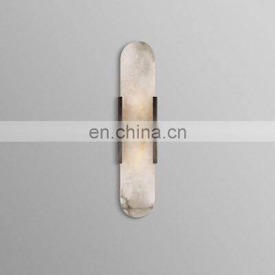 Minimalist LED Wall Lamp For Living Room Bedroom Clothing Store Decor Marble Mounted Lights