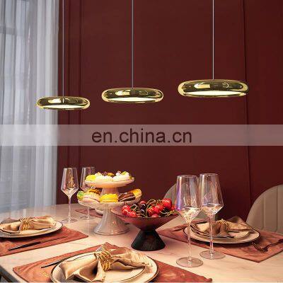 Modern LED Pendant Light New Fashion Round Chandelier For Living Room Restaurant Modern Minimalist Table Led Hanging Lamp