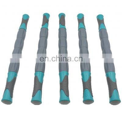 Female Hand Quality Plastics Yoga Massage Stick Foam Roller Muscle Fit Body Massage Roller Stick photo-2