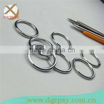 silver O ring buckles for bags