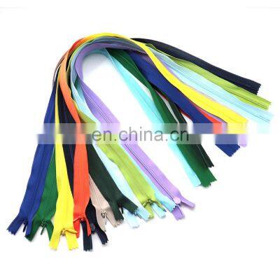 Custom Garment Accessories Zipper By The Yard Clothes Close-end Tear Drop Slider Nylon Zipper