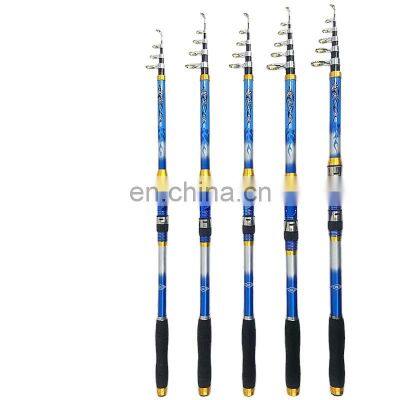 ring-less telescopic fishing rod or ring high quality 12 1bb spinning ningbo fishing rod