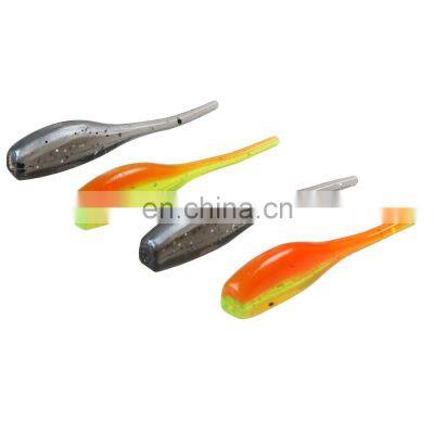 JOHNCOO 12Pcs/pack Wobbler Soft Fishing Lure 50mm 1g Jig Lure Swimbait Silicone Soft Bait