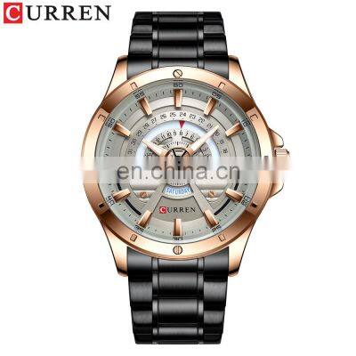 Men's Chronograph Waterproof Quartz Watch Steel Strap Calendar Men's Business Watch