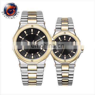New Brand Custom Couple Watch Lover Gift Blue Dial 10ATM Diamond Japan Movt Quartz Watch Stainless Steel