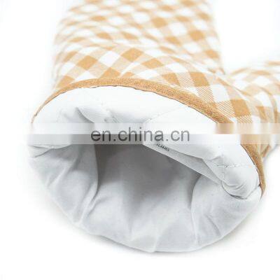 Factory Wholesale Microwave Barbeque Kitchen Insulation BBQ Heat Resistant Cotton Grill Oven Mitts Gloves photo-5