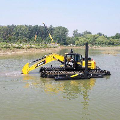 High Efficiency Floating Pontoon Excavator Amphibious Digger for Sale