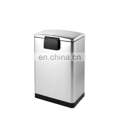 Commercial Indoor Plastic PP Inner Bucket Kitchen Garbage Pedal Trash Cans 13 Gallon Waste Bin Foot Pedal Dustbin 500pcs