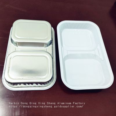 Airline China Supplier  Aluminum Foil Container Food Foil Aviation Meal Container