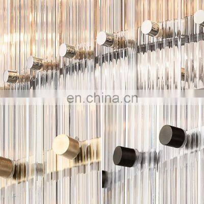 Modern Industrial Style Rivet Crystal Piece Chandelier Lighting Fixture for Living Room Kitchen Island Dining Room Foyer Lobby