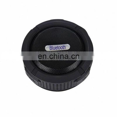 Loud stereo Outdoor C6 waterproof wireless Speaker with TF card wireless Retail shower portable speaker with sucker For Phone