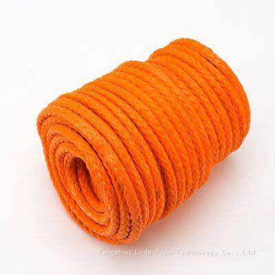 High Quality 12 Strand Purple Yellow Orange UHMWPE Marine Mooring Ship Floating Rope LDMAX-12 photo-5