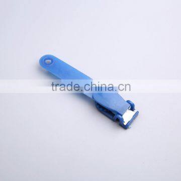 plastic ID badge holder clip with vinyl strap