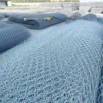 Gabion mesh manufacturer with large stock of hot-dip galvanized low-carbon steel wire mesh for river management,