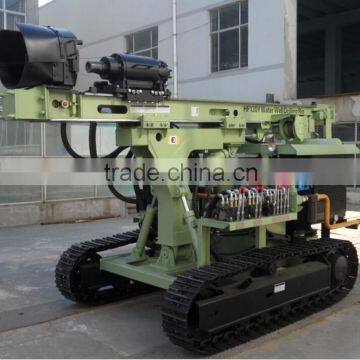 Small bore pile drilling machine