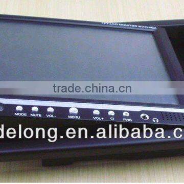 7inch Taxi Headrest Advertising Screen VGA Touch Screen Monitor