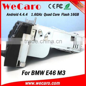 Wecaro Android 4.4.4 navigation systesm HD auto radio car dvd for bmw e46 WIFI 3G 16GB Flash