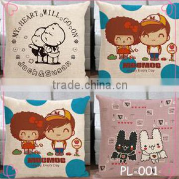 A wedding gift Wedding cotton and linen pillow pillows on the sofa cushion for leaning on wholesale