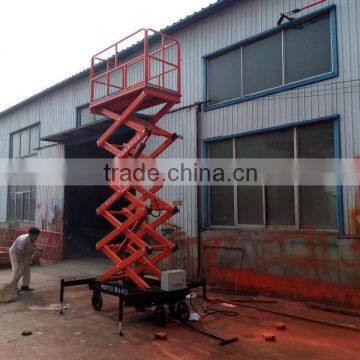 10m 1000kg Excellent Quality Four Wheel Mobile Scissor Lift Platform photo-5