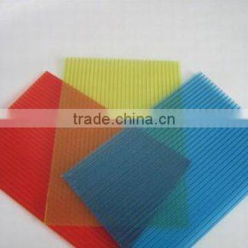 Greenhouse PC Transparent Hollow Sheet / Polycarbonate roofing sheet