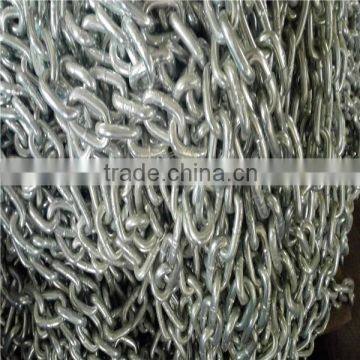 large galvanized steel link chain