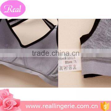 3/4 Colorful Teen Girls Cotton Seamless Bra/cotton Briefs photo-5