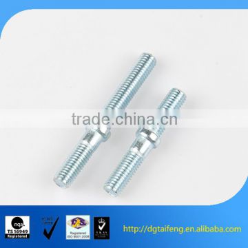 galvanized carbon steel round neck double sided screw bolt