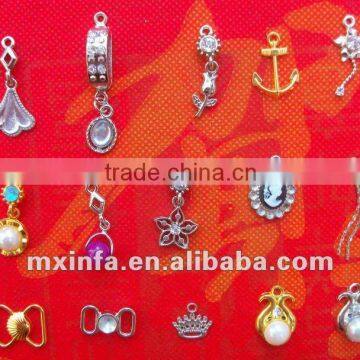 Underwear zinc alloy rhinestone charm