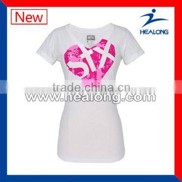 beautiful design hot sales custom women t-shirt